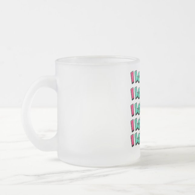 Tasse Givré I Love You – Romantic Minimal Love Design (Gauche)
