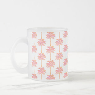 Tasse Givré Île tropicale Palmier rose