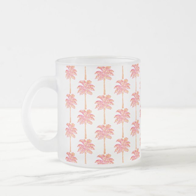 Tasse Givré Île tropicale Palmier rose (Gauche)