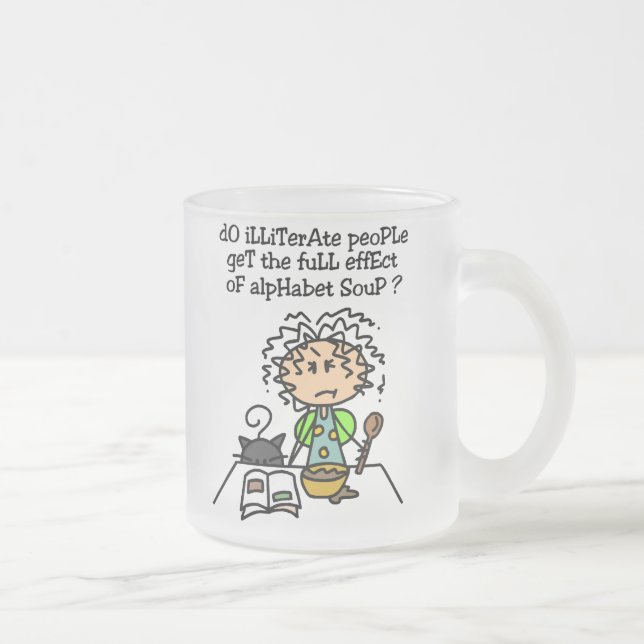 Tasse Givré Illettrer l'Humour populaire (Droit)