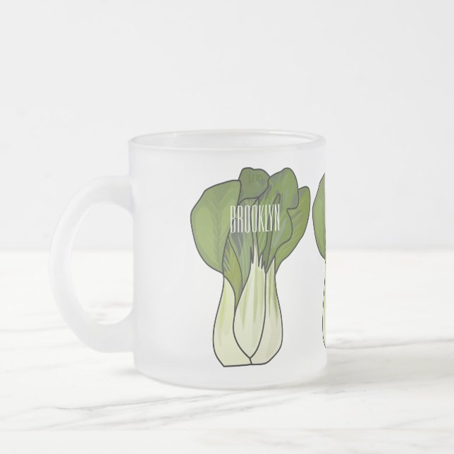 Tasse Givré Illustration de Bok choy (Gauche)