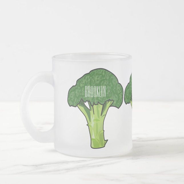 Tasse Givré Illustration de Broccoli (Gauche)