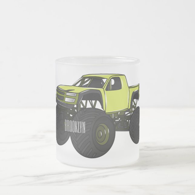 Tasse Givré Illustration de camion monstre (Centre)