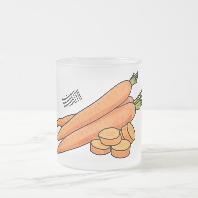 Tasse Givré Illustration de carotte (Centre)