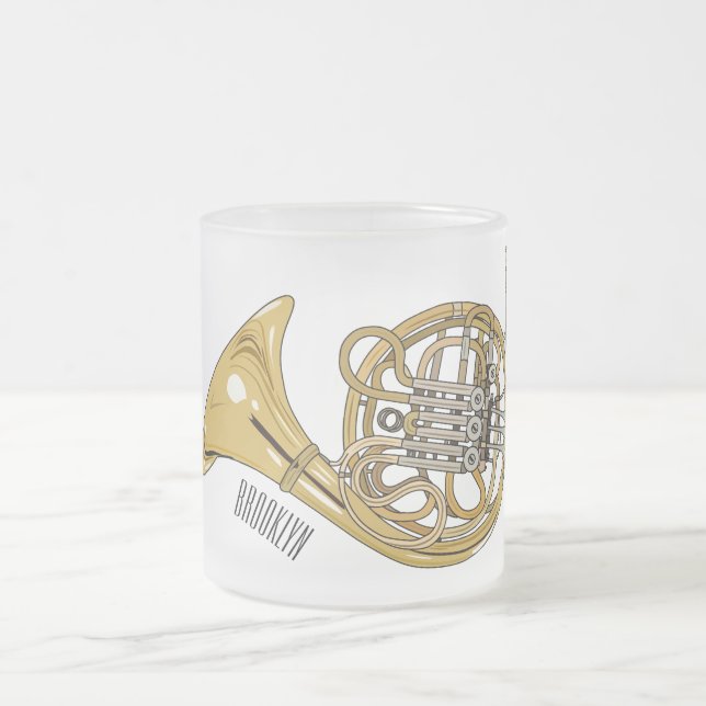 Tasse Givré Illustration de corne française (Centre)