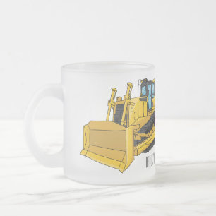 Tasse Givré Illustration de dessin animé Bulldozer