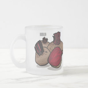 Tasse Givré Illustration de dessin animé de betterave