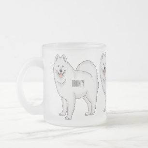 Tasse Givré illustration de dessin animé de chien Samoyède