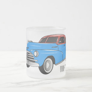 Tasse Givré Illustration de dessin animé de voiture classique