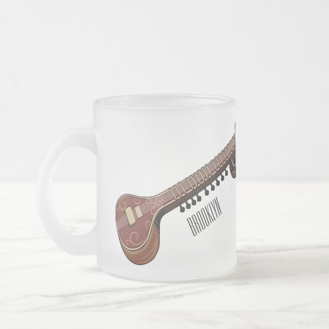 Tasse Givré Illustration de dessin de Sitar (Gauche)