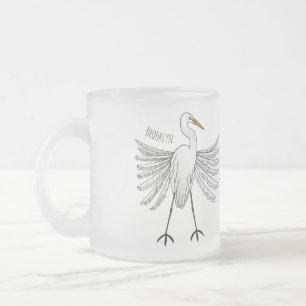 Tasse Givré Illustration de dessin d'oiseau de grand feu