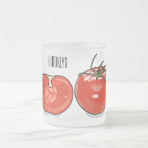 Tasse Givré Illustration de dessin sur la tomate