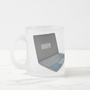 Tasse Givré Illustration de dessin sur ordinateur portable