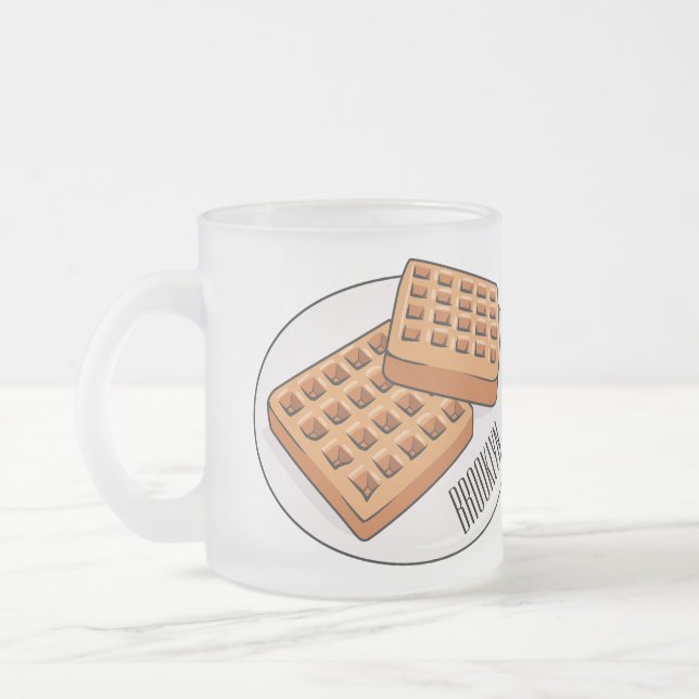 Tasse Givré Illustration de gaufre (Gauche)