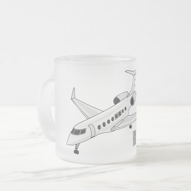Tasse Givré Illustration de jet privé (Devant gauche)