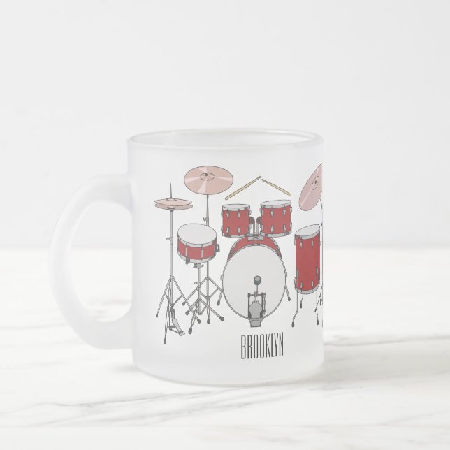 Tasse Givré Illustration de kit de batterie (Gauche)