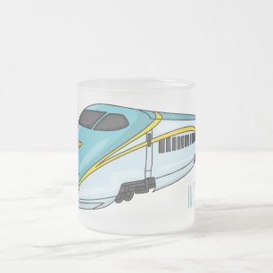 Tasse Givré Illustration de la bande dessinée d'un train à bal