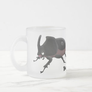Tasse Givré Illustration de la caricature du dendroctone du rh