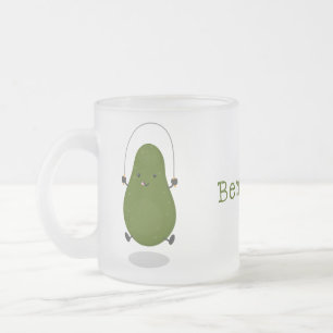 Tasse Givré Illustration de la corde à sauter à l'avocat migno