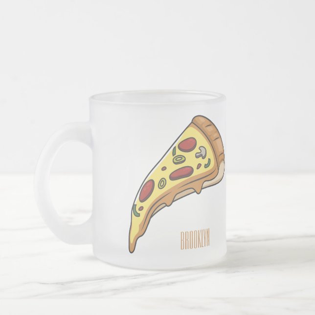 Tasse Givré Illustration de la pizza (Gauche)