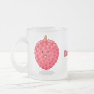 Tasse Givré Illustration de litchee rose mignon