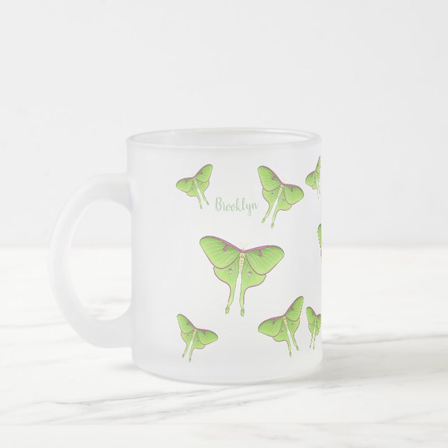 Tasse Givré Illustration de Luna Moth (Gauche)