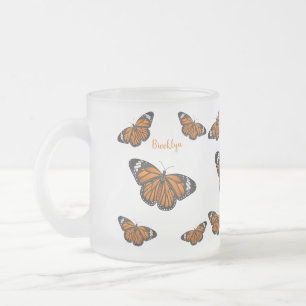 Tasse Givré Illustration de papillon monarque