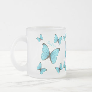 Tasse Givré Illustration de papillons Morpho