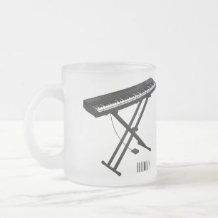 Tasse Givré Illustration de piano clavier