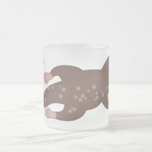 Tasse Givré Illustration de plongée de loutre mignonne