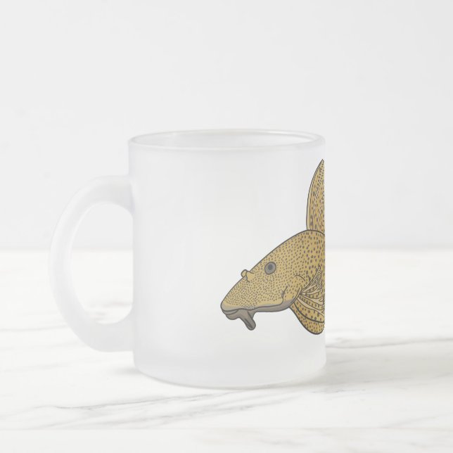 Tasse Givré Illustration de poisson Pleco (Gauche)