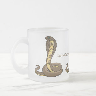Tasse Givré Illustration de serpent à cobra Brown