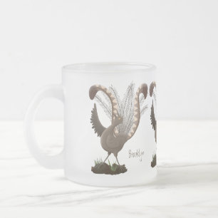 Tasse Givré Illustration de superbe et superbe lyrebird