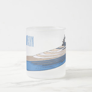 Tasse Givré Illustration de yacht