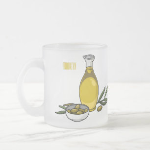 Tasse Givré Illustration d'huile d'olive