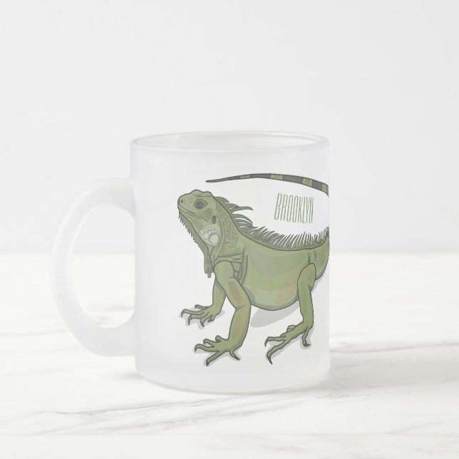 Tasse Givré Illustration d'Iguana (Gauche)