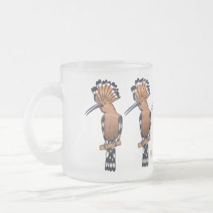 Tasse Givré Illustration d'oiseau huppé d'Eurasie