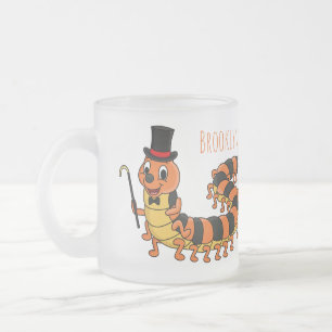 Tasse Givré Illustration drôle de dessin animé centipede