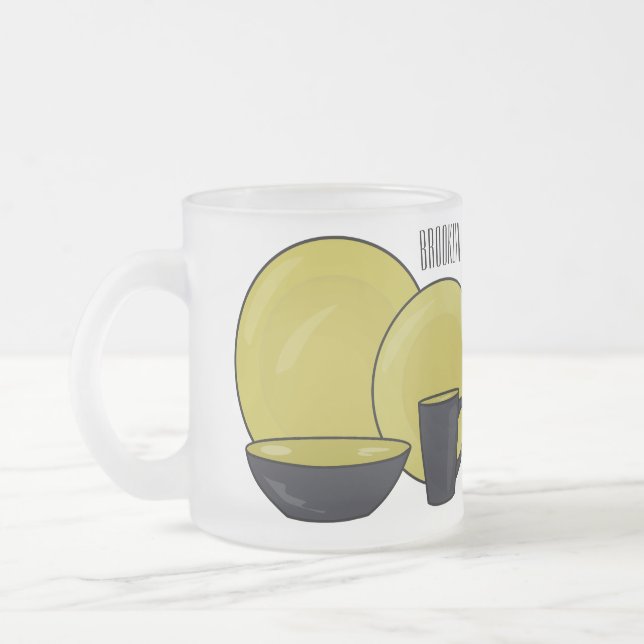 Tasse Givré Illustration du jeu de produits de table (Gauche)