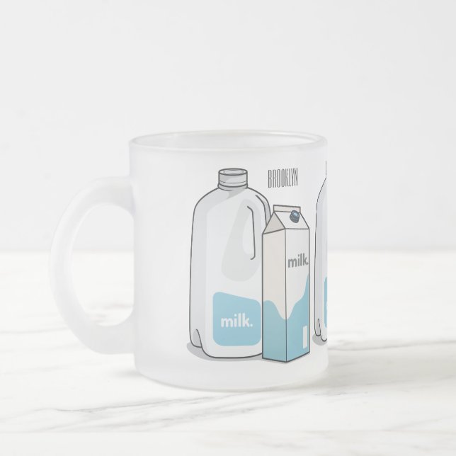 Tasse Givré Illustration du lait (Gauche)