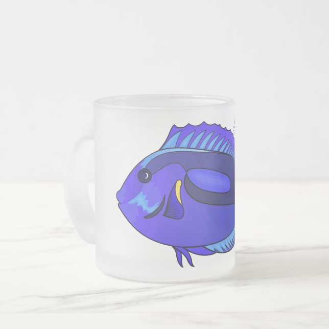 Tasse Givré Illustration du poisson de la cuve bleue (Devant gauche)