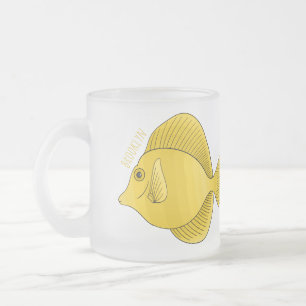 Tasse Givré Illustration du poisson-tang jaune