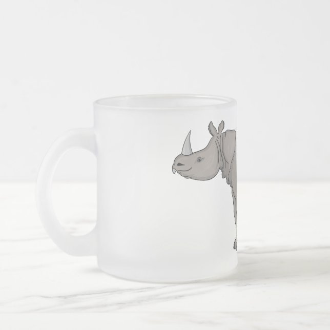 Tasse Givré Illustration du rhinocéros de Javan (Gauche)