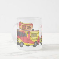 Illustration d'un camion de nourriture pour chien 