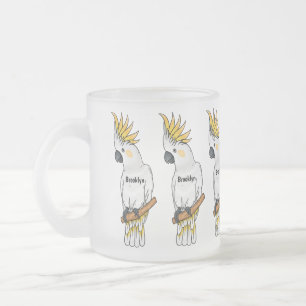 Tasse Givré Illustration d'un oiseau de cokatoscope à crête de
