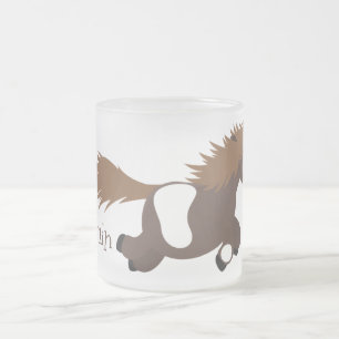 Tasse Givré Illustration d'un poney de Shetland mignon