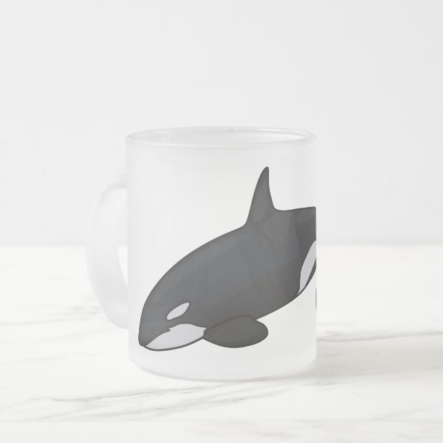 Tasse Givré Illustration d'une baleine tueuse (Devant gauche)