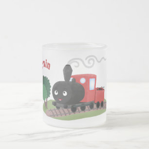 Tasse Givré Illustration d'une locomotive à vapeur mûre