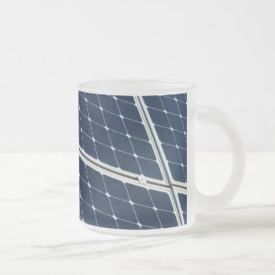 Tasse Givré Image amusante d'un panneau solaire