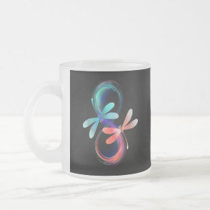 Tasse Givré Infini avec des libellules lumineuses